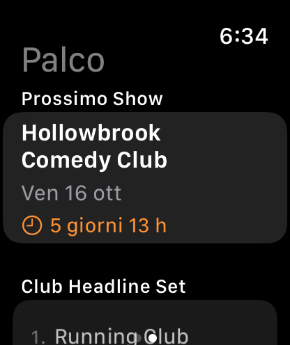 Bitbook su Apple Watch: il prossimo show, con il suo set sotto